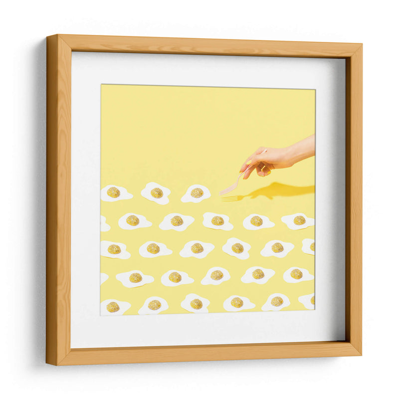 Fried glittered eggs | Cuadro decorativo de Canvas Lab