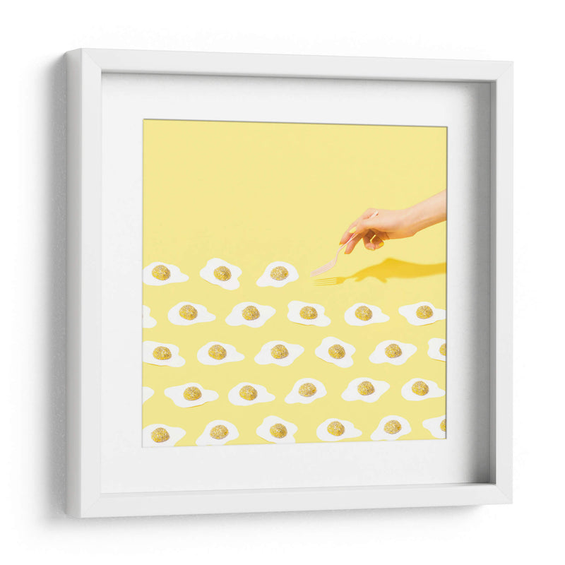 Fried glittered eggs | Cuadro decorativo de Canvas Lab