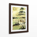 Viendo Flores Del Ciruelo En La Luz De La Luna - Nan Rae | Cuadro decorativo de Canvas Lab