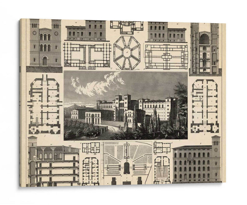 Antique City III Plan - Vision Studio | Cuadro decorativo de Canvas Lab