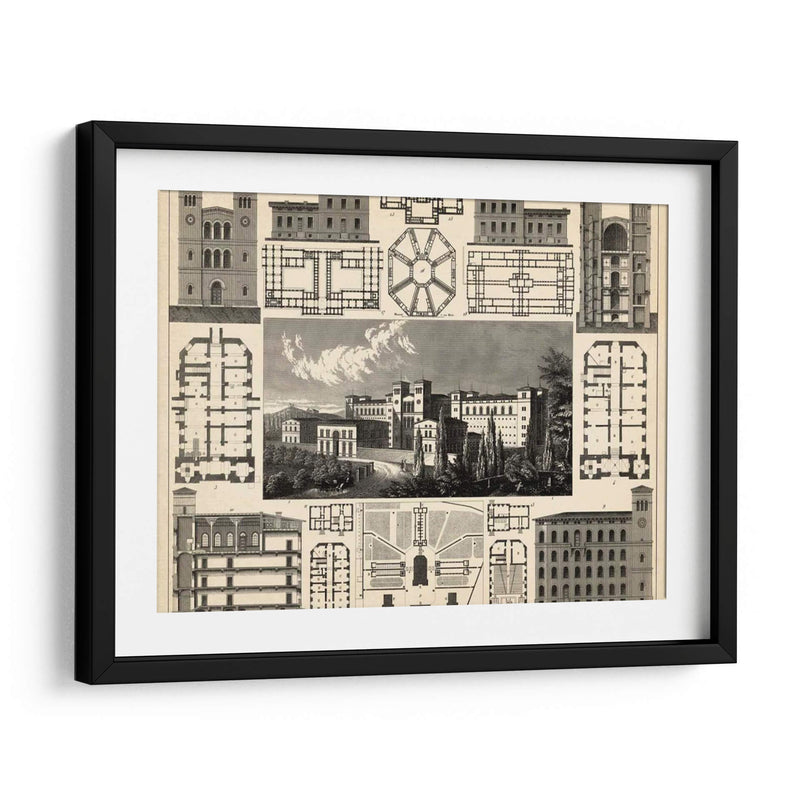 Antique City III Plan - Vision Studio | Cuadro decorativo de Canvas Lab