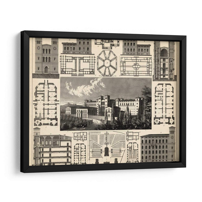 Antique City III Plan - Vision Studio | Cuadro decorativo de Canvas Lab