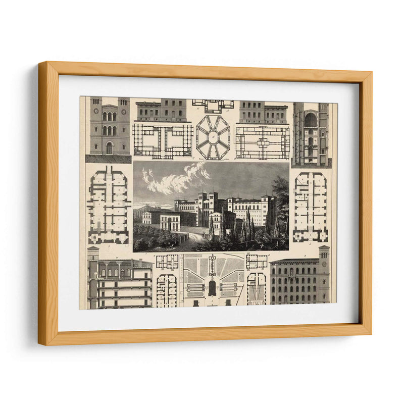 Antique City III Plan - Vision Studio | Cuadro decorativo de Canvas Lab