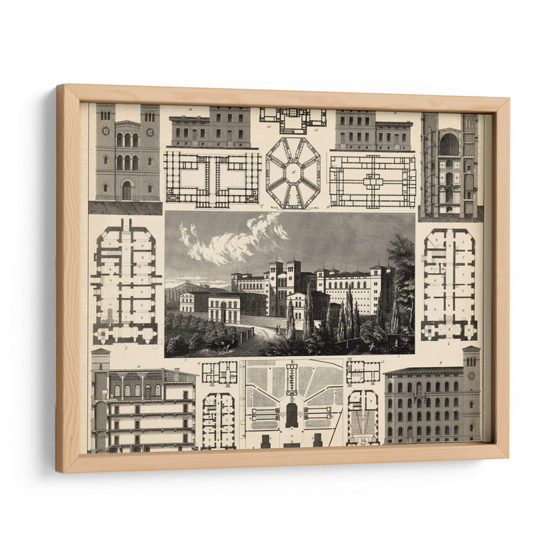 Antique City III Plan - Vision Studio | Cuadro decorativo de Canvas Lab