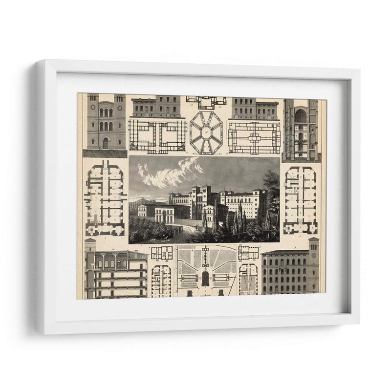 Antique City III Plan - Vision Studio | Cuadro decorativo de Canvas Lab