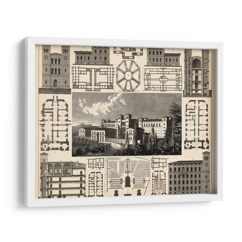 Antique City III Plan - Vision Studio | Cuadro decorativo de Canvas Lab