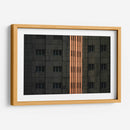 Edificio terracota iluminado | Cuadro decorativo de Canvas Lab