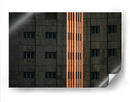 Edificio terracota iluminado | Cuadro decorativo de Canvas Lab