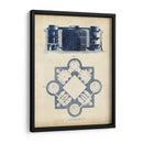 Blueprint De Arquitectura II - Andrew Cook George | Cuadro decorativo de Canvas Lab