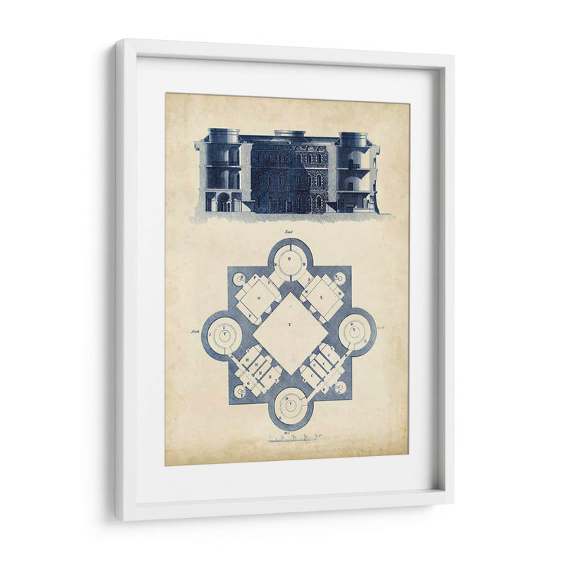 Blueprint De Arquitectura II - Andrew Cook George | Cuadro decorativo de Canvas Lab