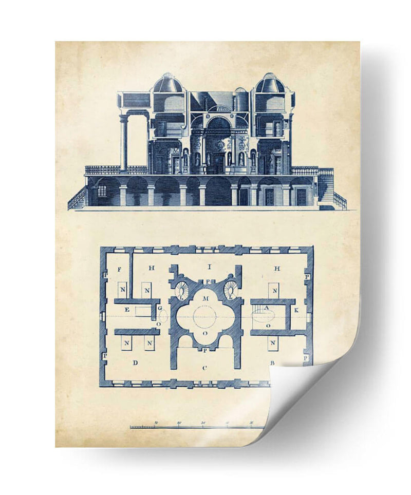 Blueprint Architectural III - Andrew Cook George | Cuadro decorativo de Canvas Lab