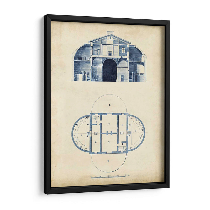 Architectural Blueprint V - Andrew Cook George | Cuadro decorativo de Canvas Lab