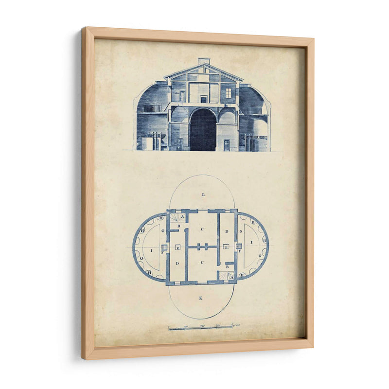 Architectural Blueprint V - Andrew Cook George | Cuadro decorativo de Canvas Lab