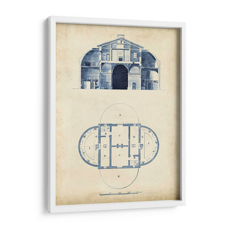 Architectural Blueprint V - Andrew Cook George | Cuadro decorativo de Canvas Lab