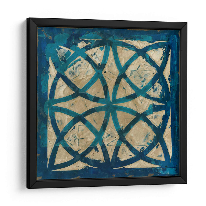 Stained Glass Indigo IV - Megan Meagher | Cuadro decorativo de Canvas Lab