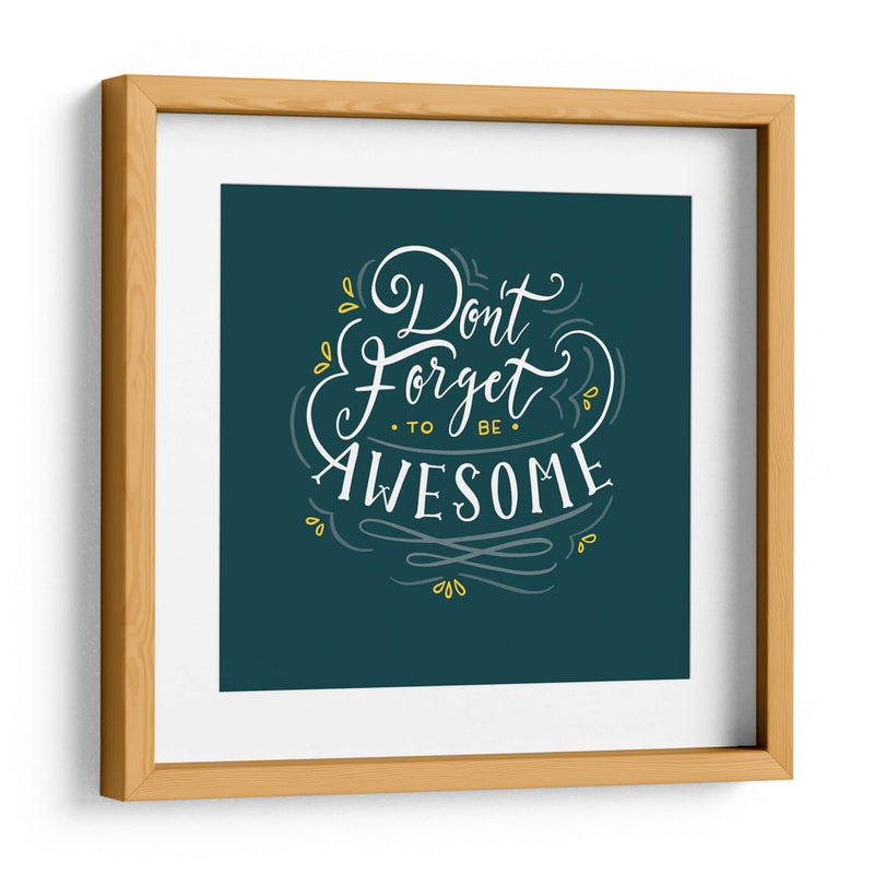 Be Awesome | Cuadro decorativo de Canvas Lab