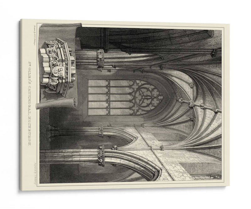 Detalle II Gótico - R. W. Billings | Cuadro decorativo de Canvas Lab