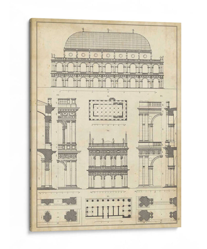 Plan De Arquitectos De La Vendimia IV - Vision Studio | Cuadro decorativo de Canvas Lab