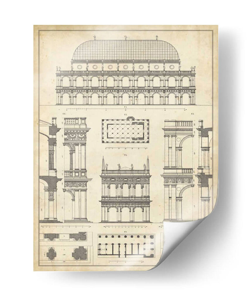 Plan De Arquitectos De La Vendimia IV - Vision Studio | Cuadro decorativo de Canvas Lab