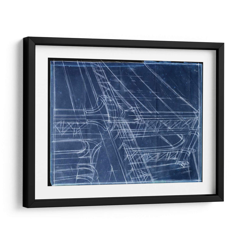 Puente I Blueprint - Ethan Harper | Cuadro decorativo de Canvas Lab