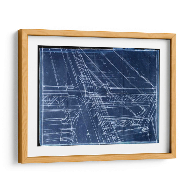 Puente I Blueprint - Ethan Harper | Cuadro decorativo de Canvas Lab