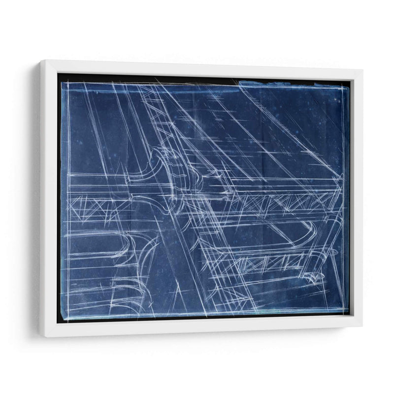 Puente I Blueprint - Ethan Harper | Cuadro decorativo de Canvas Lab