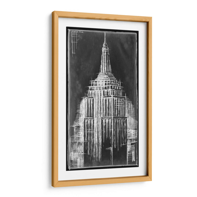 Blueprint Empire State - Ethan Harper | Cuadro decorativo de Canvas Lab