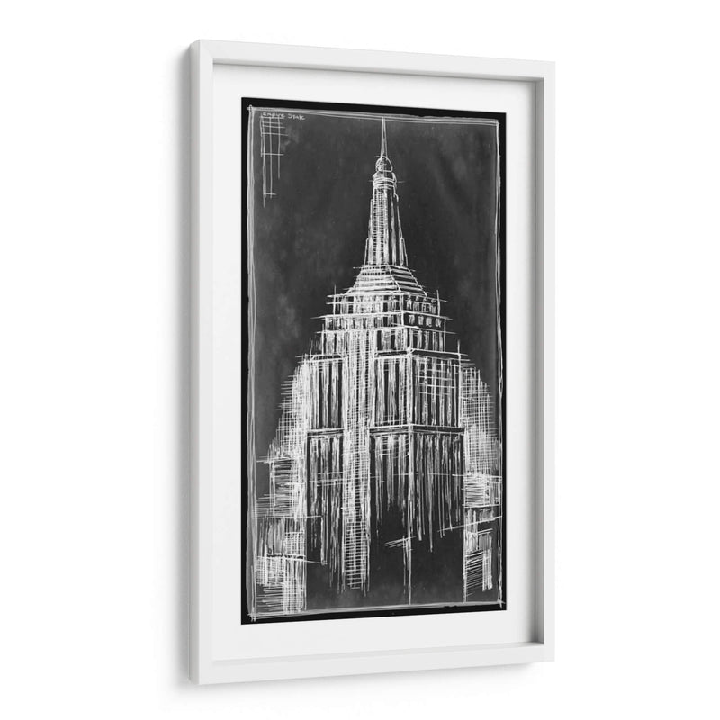 Blueprint Empire State - Ethan Harper | Cuadro decorativo de Canvas Lab