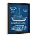 Barco Antiguo Blueprint II - Vision Studio | Cuadro decorativo de Canvas Lab