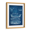 Barco Antiguo Blueprint II - Vision Studio | Cuadro decorativo de Canvas Lab