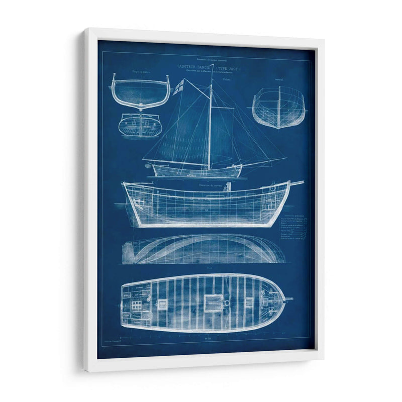 Barco Antiguo Blueprint II - Vision Studio | Cuadro decorativo de Canvas Lab