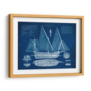 Antiguo Barco Blueprint III - Vision Studio | Cuadro decorativo de Canvas Lab
