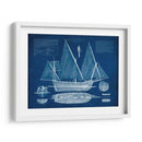Antiguo Barco Blueprint III - Vision Studio | Cuadro decorativo de Canvas Lab
