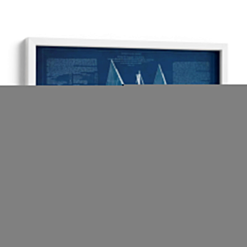 Antiguo Barco Blueprint III - Vision Studio | Cuadro decorativo de Canvas Lab