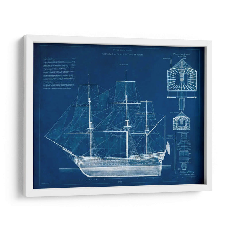 Barco Antiguo Blueprint IV - Vision Studio | Cuadro decorativo de Canvas Lab