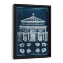 Fachada Del Palacio Blueprint I - Vision Studio | Cuadro decorativo de Canvas Lab