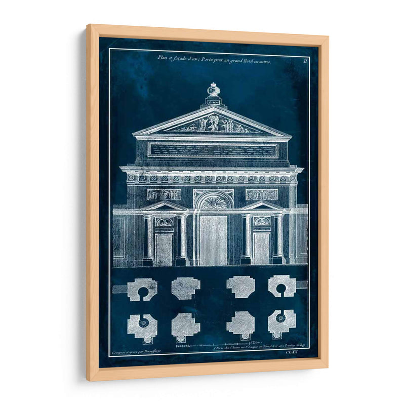 Fachada Del Palacio Blueprint I - Vision Studio | Cuadro decorativo de Canvas Lab