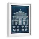 Fachada Del Palacio Blueprint I - Vision Studio | Cuadro decorativo de Canvas Lab