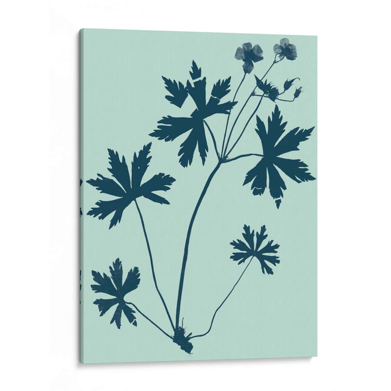 Indigo Y Menta Botanical Estudio III - Vision Studio | Cuadro decorativo de Canvas Lab