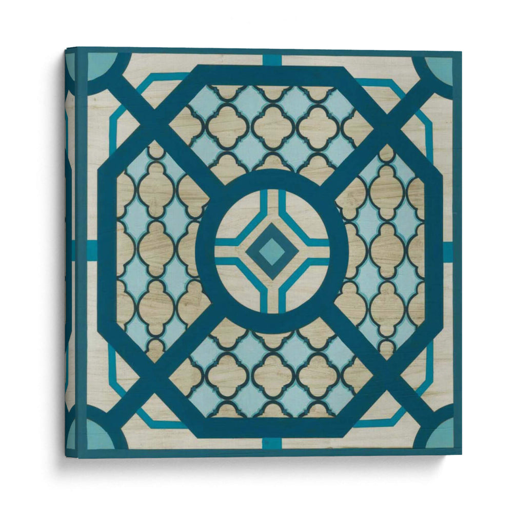 Embellecido Indigo Entramado I - June Erica Vess | Cuadro decorativo de Canvas Lab