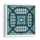 Embellecido Indigo Enrejado VI - June Erica Vess | Cuadro decorativo de Canvas Lab