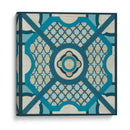 Embellecido Indigo Enrejado VIII - June Erica Vess | Cuadro decorativo de Canvas Lab