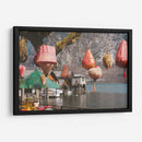 Las casitas en el lago | Cuadro decorativo de Canvas Lab