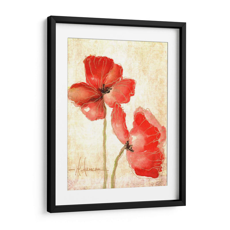 Vivid Red Amapolas IV - Leticia Herrera | Cuadro decorativo de Canvas Lab