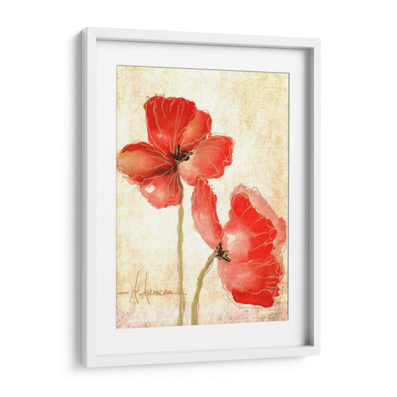 Vivid Red Amapolas IV - Leticia Herrera | Cuadro decorativo de Canvas Lab