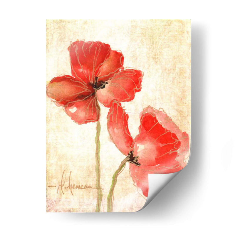 Vivid Red Amapolas IV - Leticia Herrera | Cuadro decorativo de Canvas Lab