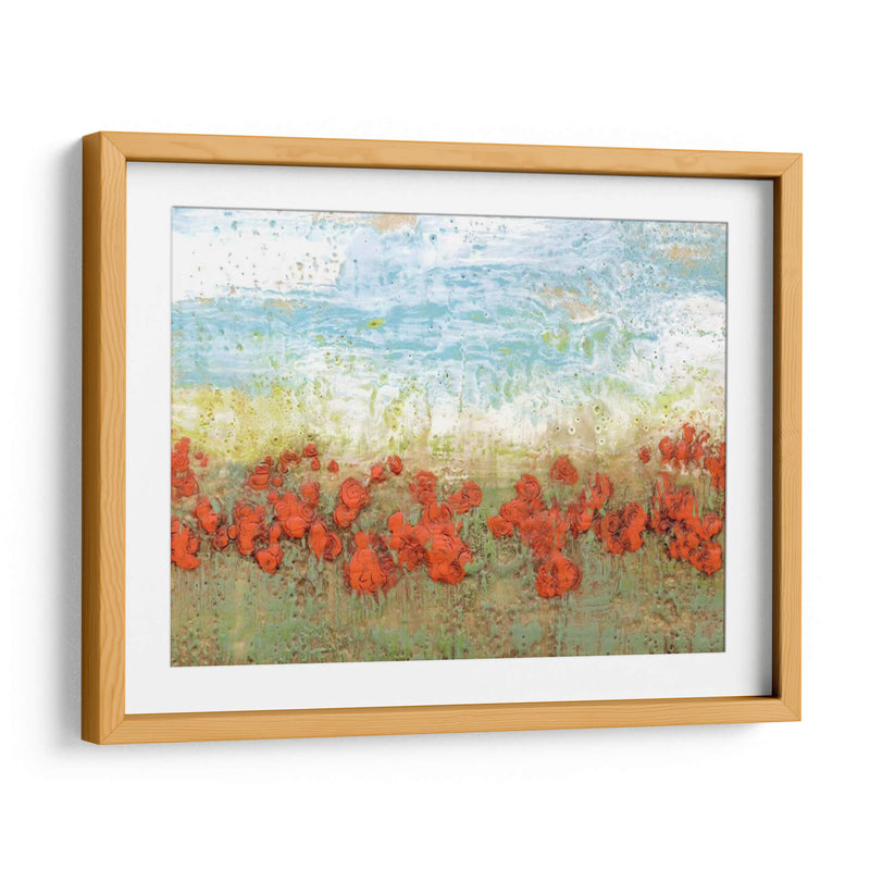 Coral Poppies I - Jennifer Goldberger | Cuadro decorativo de Canvas Lab