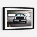 Mustang blanco vintage | Cuadro decorativo de Canvas Lab