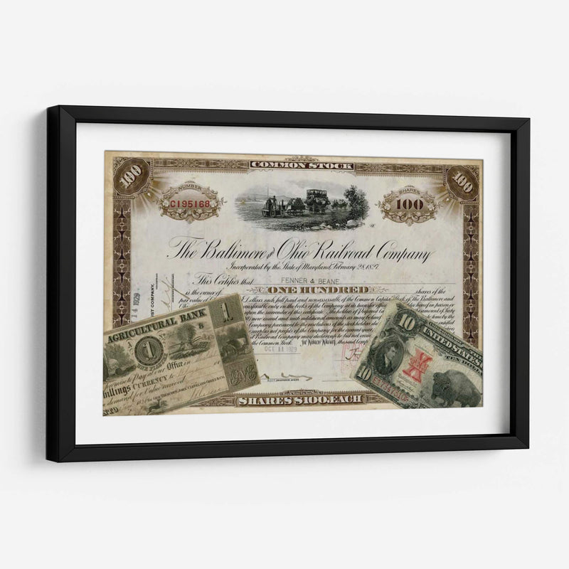 Antiguo Stock Certificado III - Vision Studio | Cuadro decorativo de Canvas Lab