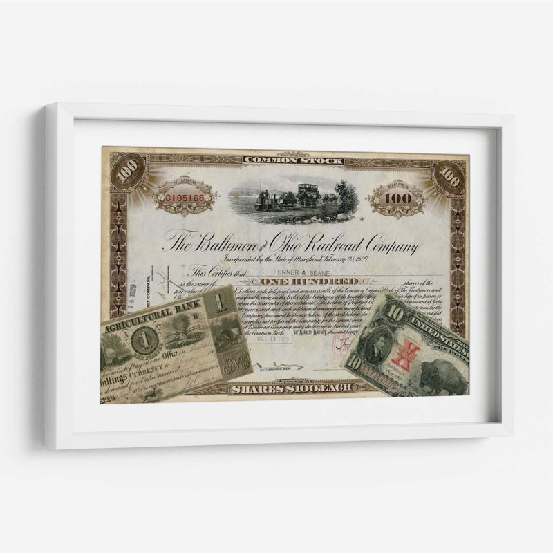 Antiguo Stock Certificado III - Vision Studio | Cuadro decorativo de Canvas Lab